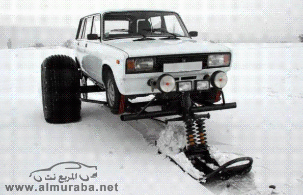 رجل روسي يطور سيارته للثلج ( بالصور ) 18