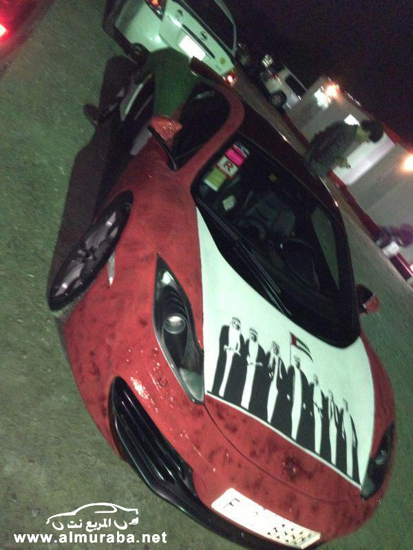 السيارات الفاخرة تتألق في مدينة دبي احتفالاً بعيد الاتحاد الوطني 41 في الامارات "روح الاتحاد" 7