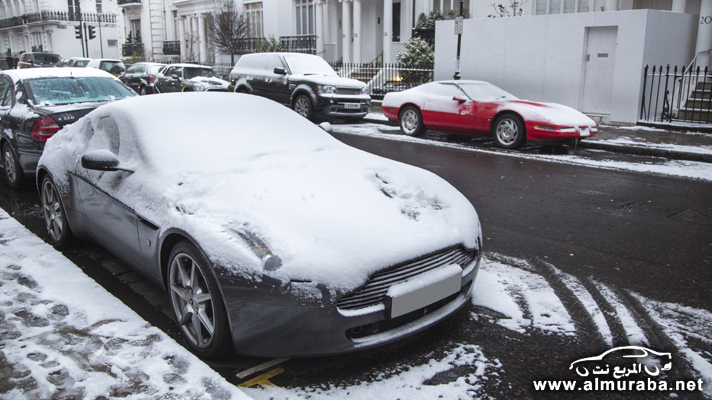 [صور] السيارات الفاخرة في لندن يغطيها الثلج في مشهد رائع وجميل "40 صورة" 95