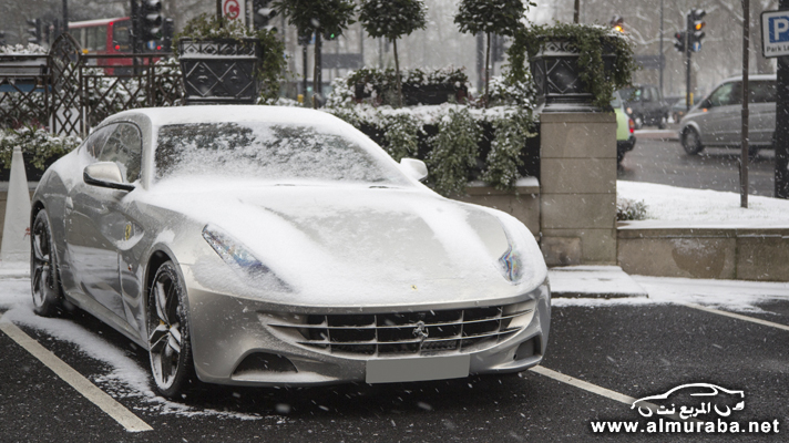 [صور] السيارات الفاخرة في لندن يغطيها الثلج في مشهد رائع وجميل "40 صورة" 100