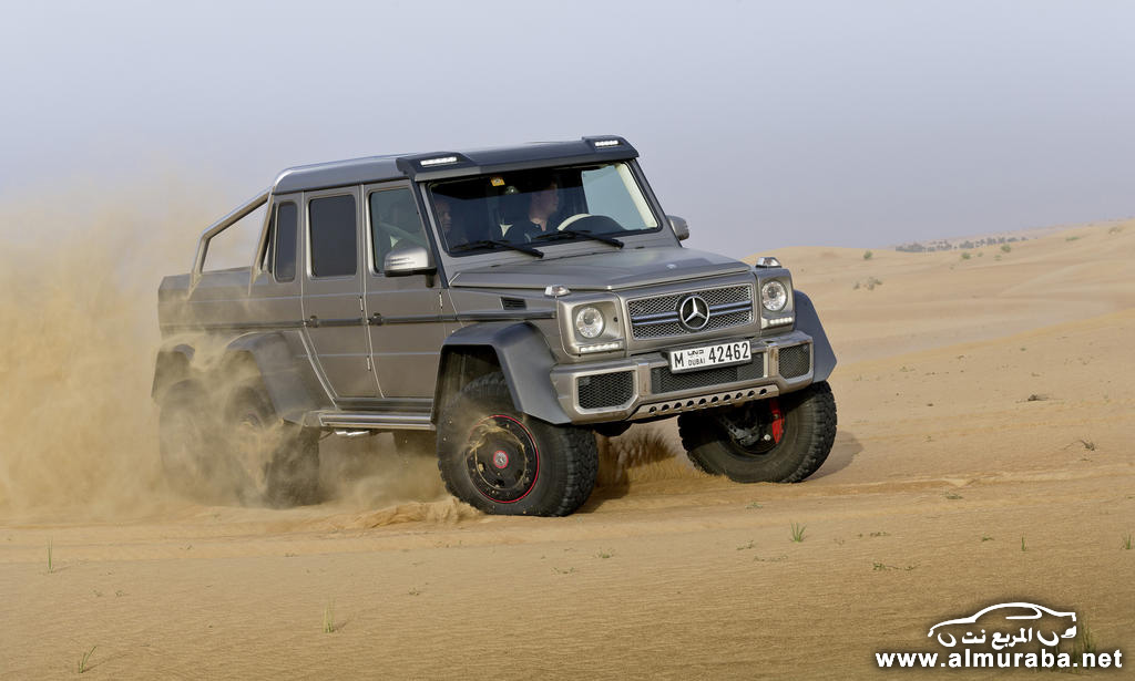 مرسيدس بنز تعلن عن سيارتها ذات الدفع السداسي في دبي بالصور والتفصيل Mercedes G63 AMG 6×6 16