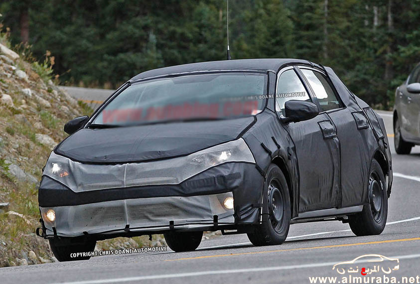 كورولا 2014 تويوتا في اول صور تجسسية لها بالشكل الجديد حصرياً Toyota Corolla 2014 2