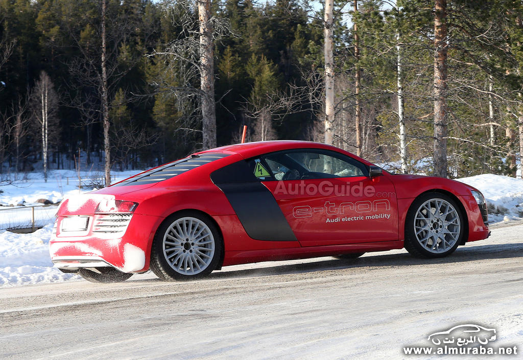 صور مسربة لسيارة اودي ار ناين الكهربائية والتي تكمل اختبار سيارتها Audi R8 E-Tron 11