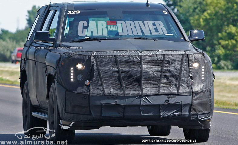 شفرولية تاهو 2014 صور تجسسية جمس يوكن 2014 بشكله الجديد Chevrolet Tahoe GMC Yukon 7