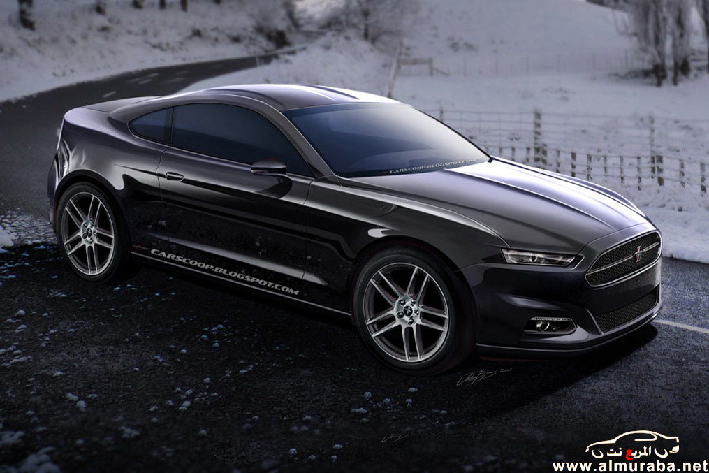 تصميم سيارة فورد موستنج 2015 الجديد "الشكل المتوقع" للسيارة بالصور Ford Mustang 2015 1