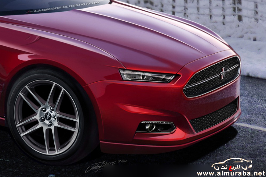 تصميم سيارة فورد موستنج 2015 الجديد "الشكل المتوقع" للسيارة بالصور Ford Mustang 2015 2