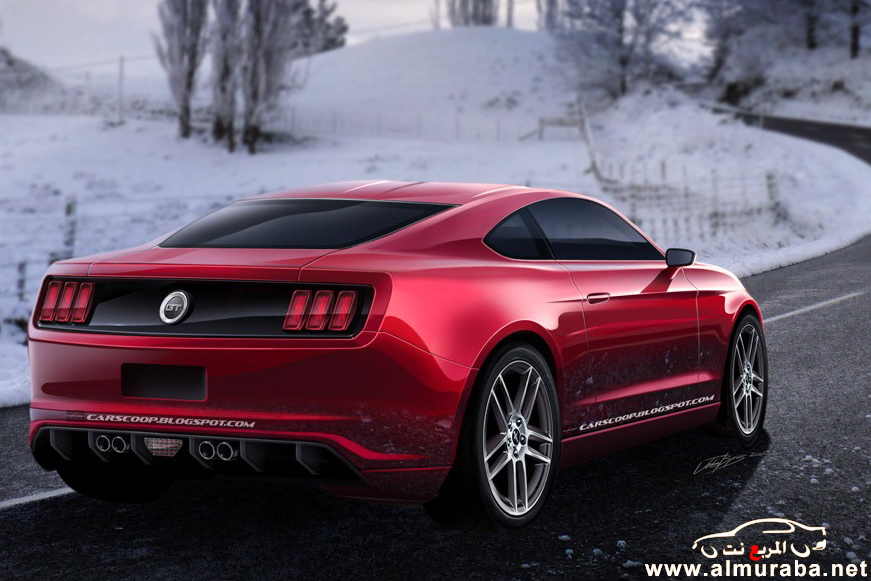 تصميم سيارة فورد موستنج 2015 الجديد "الشكل المتوقع" للسيارة بالصور Ford Mustang 2015 9