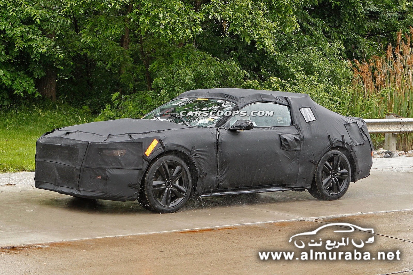 التقاط اول صور لسيارة فورد موستنج 2015 الجديدة كلياً خلال اختبارها Mustang 2015 2