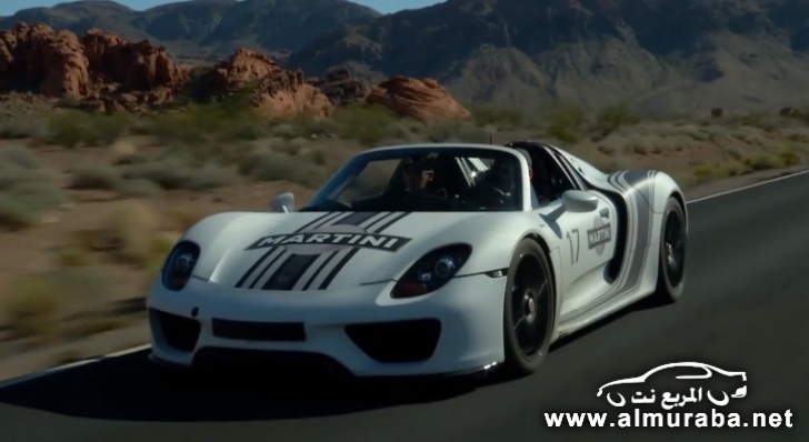 "فيديو" شاهد النموذج الرئيسي من سيارة بورش 918 سبايدر اثناء القيادة Porsche 918 Spyder 7