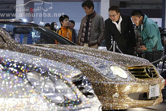 مرسيدس SL600 مرصع بالمجوهرات في معرض طوكيو للسيارات 15