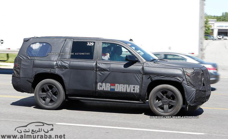 شفرولية تاهو 2014 صور تجسسية جمس يوكن 2014 بشكله الجديد Chevrolet Tahoe GMC Yukon