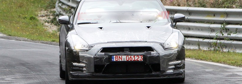 نيسان جي تي ار 2014 الجديدة في اول صور تجسسية التقطت لها اليوم Nissan GT-R 2014