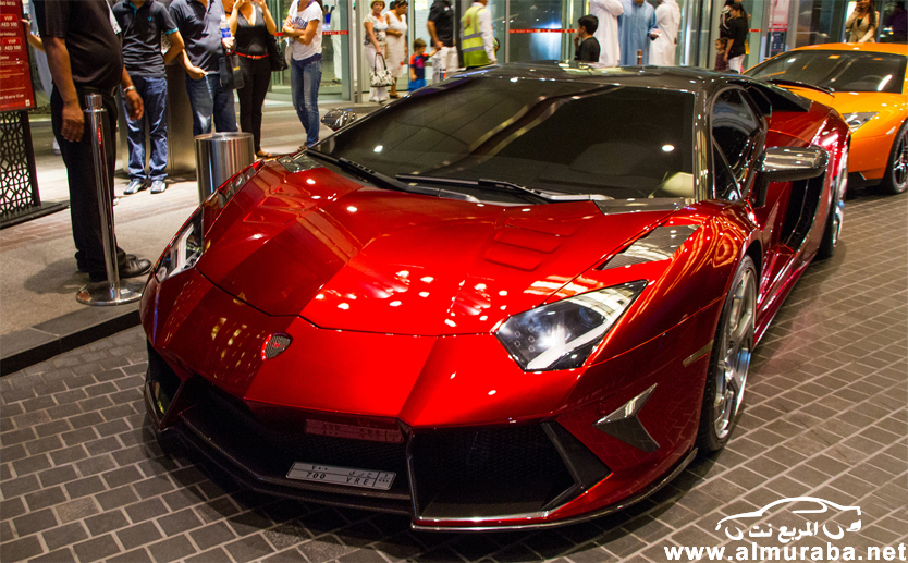 لامبورجيني افنتادور بتعديلات مانسوري الفريدة بلوحات سعودية في “دبي مول” اليوم بالصور والفيديو