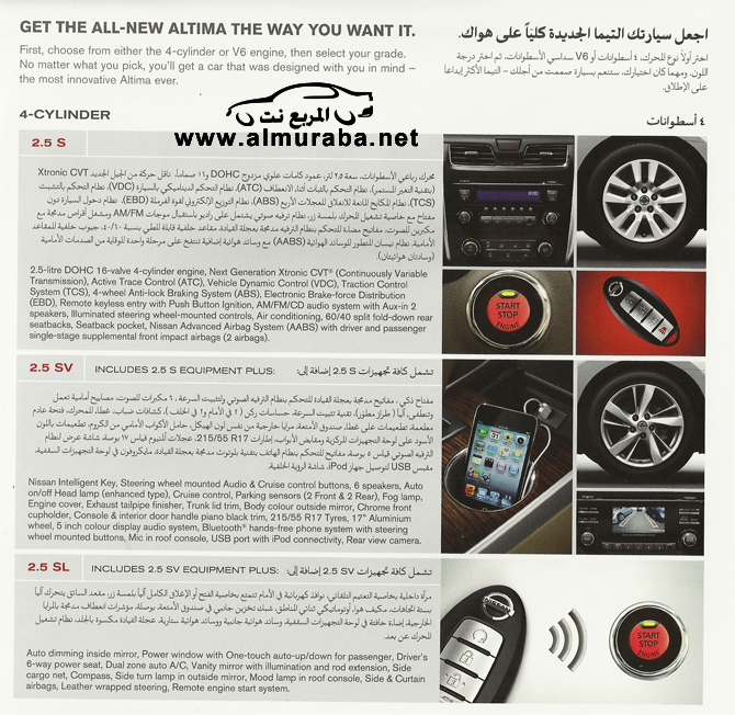 اسعار نيسان التيما 2013 فل كامل ونصف فل مع جميع المواصفات والمعلومات في وكالات نيسان الخليجية