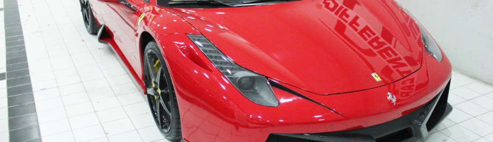 فيراري 2013 458 إيطاليا المطورة والمعدلة من شركة “Different Car” في مدينة دبي Ferrari 2013