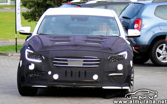 التقاط اول صور تجسسية لسيارة هيونداي جينيسيس 2014 الجديدة كلياً Hyundai Genesis 2014