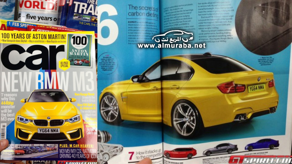 أول صور توضيحية لشكل بي ام دبليو ام ثري 2014 بشكلها الجديد كلياً Bmw M3 2014