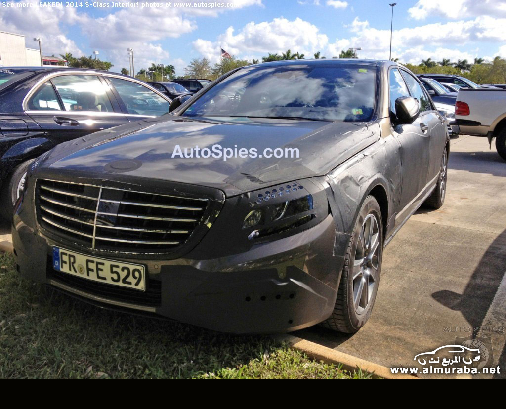 صور تجسسية جديدة لداخلية مرسيدس بانوراما 2014 اس كلاس الجديدة كلياً Mercedes S Class