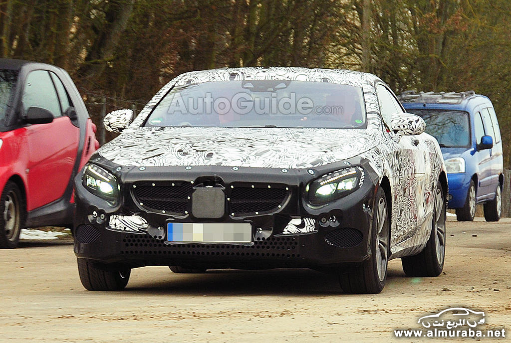 مرسيدس اس كوبيه “بانوراما” 2015 تنشر صور تجسسية بالشكل الجديد كلياً Mercedes S-Class