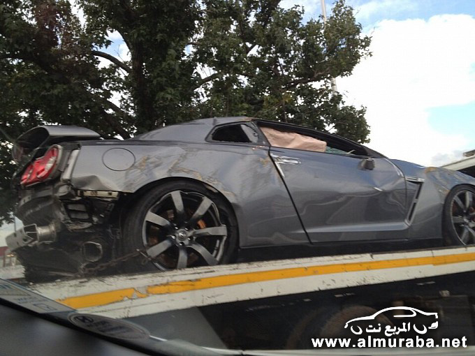 “بالصور” حادث تصادم نيسان جي تي ار الجديدة في جنوب افريقيا Nissan GT-R