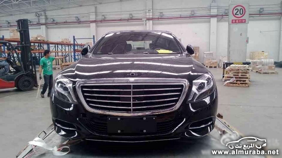التقاط صور مرسيدس 2014 اس كلاس الجديدة اثناء وصولها الى الصين Mercedes S Class