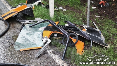 “صور” حادث مروع لسيارة فورد جي تي-40 النادرة في مدينة المانية Ford GT40