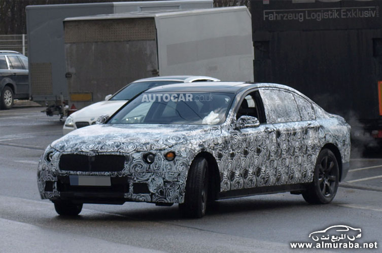 التقاط اول صور تجسسية بي ام دبليو الفئة السابعة 2015 الجديدة كلياً BMW 7-series