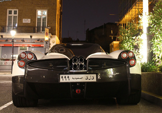 باجاني هوايرا التي يملكها بطل الراليات يزيد الراجحي تتواجد في لندن Pagani Huayra