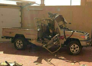 “بالصور” انفجار شاص تويوتا مرهم بغاز نيتروس داخل احد المنازل ظهراً