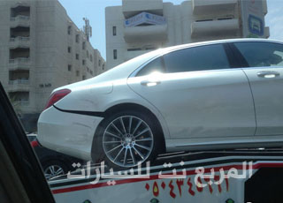 “بالصور” اول حادث مرسيدس اس كلاس 2014 بانوراما في العالم يقع في مدينة جدة