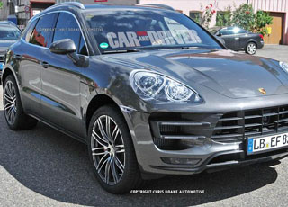 ظهور بورش 2015 ماكان وماكان تربو SUV بشكل واضح بدون تمويه Porsche Macan