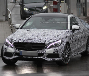 مرسيدس سي كلاس كوبيه 2016 تعود بصور تجسسية جديدة Mercedes C-Class