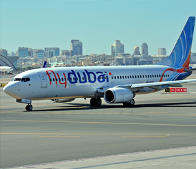 “صورة” طيران فلاي دبي يتعرض لإطلاق نار في مطار بغداد الدولي