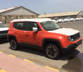“بالصور” وصول جيب رينجادي 2016 الجديد كلياً الى ميناء جدة الإسلامي Jeep Renegade