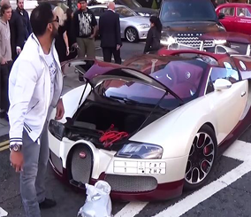 “فيديو وصور” بوجاتي فيرون “مهم 1” السعودية والتي يزيد سعرها عن 4 ملايين ريال سعودي تتعطل في شارع هارودز بمدينة لندن