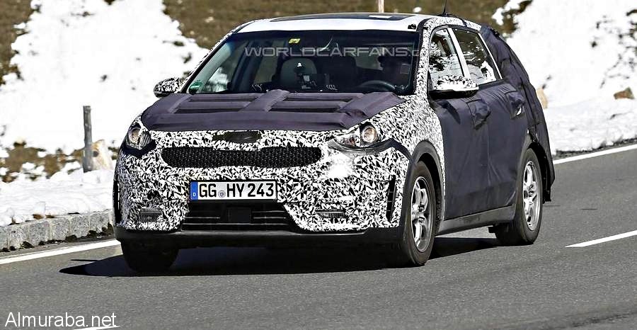 "بالصور" شاهد النموذج المبدئي من كيا نيرو من خلال اختبارها في جبال الألب kia Niro 1