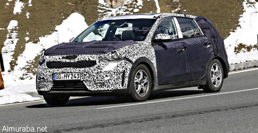 "بالصور" شاهد النموذج المبدئي من كيا نيرو من خلال اختبارها في جبال الألب kia Niro 6