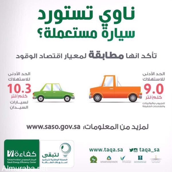 هيئة المواصفات والمقاييس السعودية استيراد السيارات