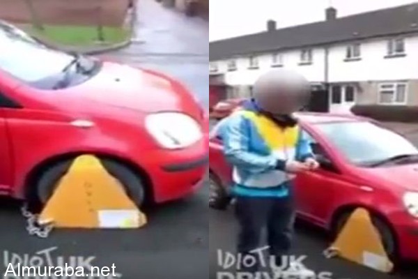 “فيديو” احتجزت سيارته بسبب الضرائب فقام بتحطيمها