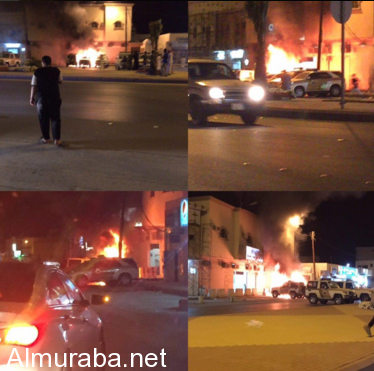 “فيديو” انفجار عبوة ناسفة بدورية أمن في الخرج