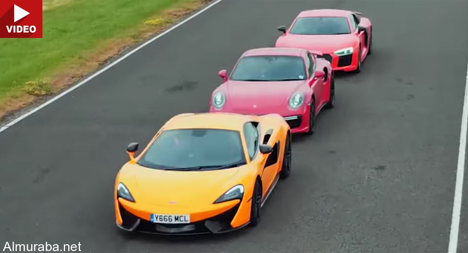 "فيديو" شاهد مقاتلة على الطريق بين اودي R8 وبورش 911 تيربو اس ومكلارين 570S "فيديو" شاهد مقاتلة على الطريق بين اودي R8 وبورش 911 تيربو اس ومكلارين 570S 14