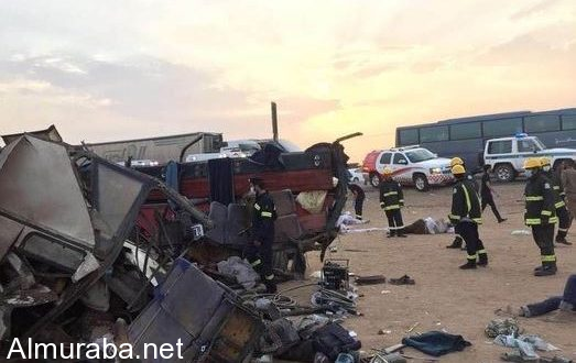 حادث مروع لباص نقل ركاب يودي بحياة 10 أشخاص بينهم أطفال ونساء على طريق الرياض – الطائف Sans titre