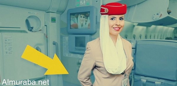 شاهد سر وضع مضيفات الطيران أيديهن وراء ظهورهن عند الاستقبال أثناء دخول الطائرة