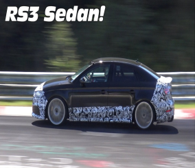 “فيديو” شاهد سيارة أودي RS3 سيدان 2017 أثناء الاختبارات على حلبة نوربورغرينغ Audi RS3