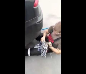 ”فيديو” شاهد ماذا فعل دخان العادم بوجه هذا الشاب