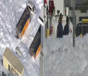 “فيديو“ شاهد رغوة عملاقة تجتاح شوارع كاليفورنيا