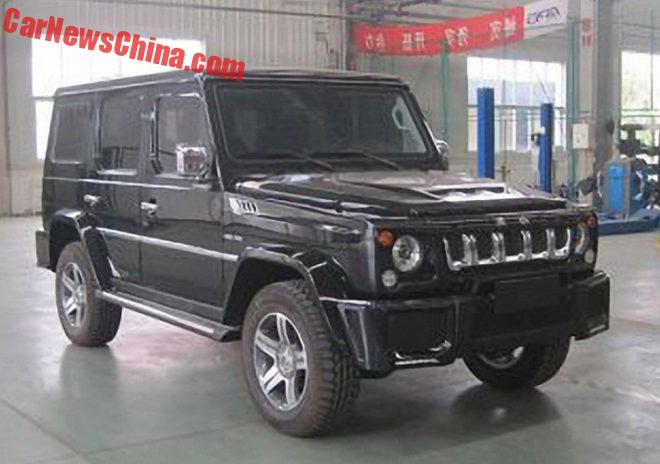 "صور تجسسية" من الصين للبديل المقلد من مرسيدس G63 في بكين Beijinig BJ80 1