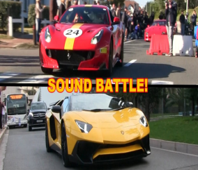 “فيديو” شاهد تسارع كل من فيراري F12tdf ولامبورغيني أفينتادور SV