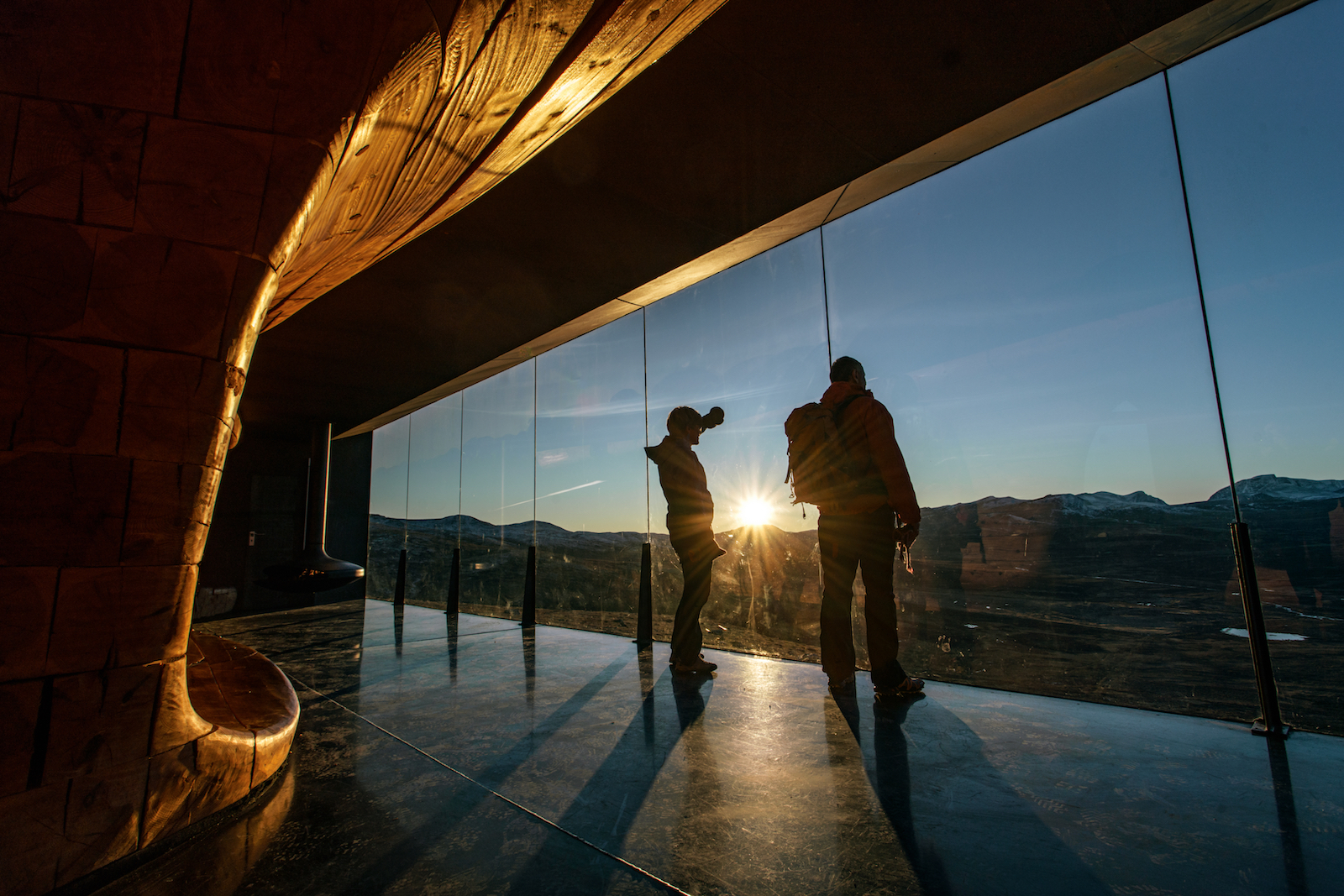 NORWAY. 2016. The Wild Reindeer Centre Pavillion in the Dovre mountains, designed by Snøhetta.