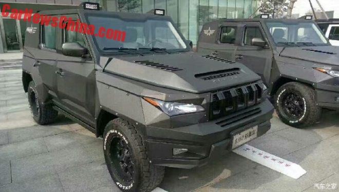"صور تجسسية" من الصين للبديل المقلد من مرسيدس G63 في بكين Beijinig BJ80 4